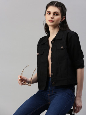 VOXATI Full Sleeve Solid Women Denim Jacket