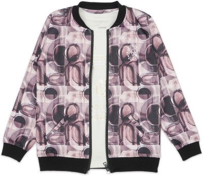 CAVIO Full Sleeve Geometric Print Boys Jacket