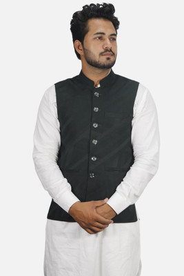 gargian master cut Sleeveless Self Design Men Jacket