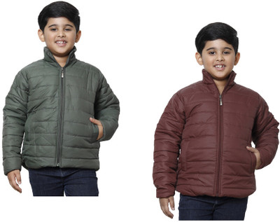 KAVYA Full Sleeve Self Design Boys Jacket