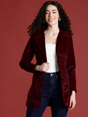 Leather Retail Full Sleeve Solid Women Jacket
