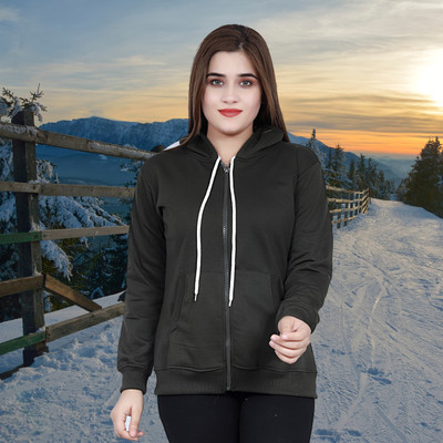 Fonista Full Sleeve Solid Women Jacket