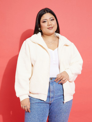 SASSAFRAS Curve Full Sleeve Self Design Women Jacket