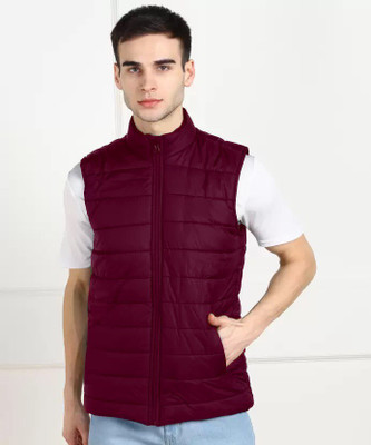 Eddicted Sleeveless Solid Men Jacket