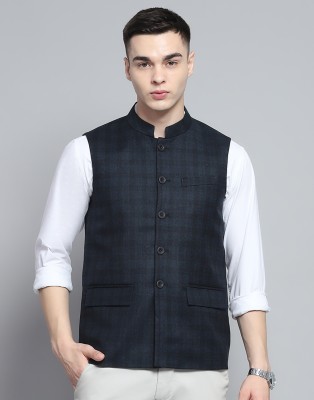 MONTE CARLO Sleeveless Solid Men Jacket