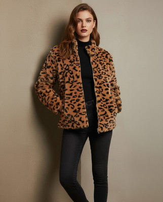 Modeve Full Sleeve Animal Print Women Jacket