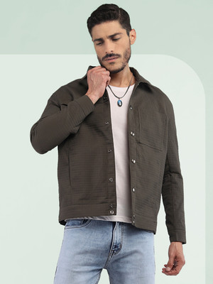 CHKOKKO Full Sleeve Self Design Men Jacket