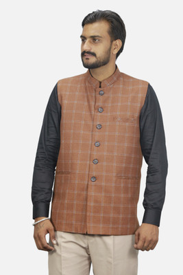 gargian master cut Sleeveless Solid Men Jacket