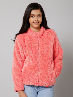 Alan Jones Full Sleeve Solid Girls Jacket