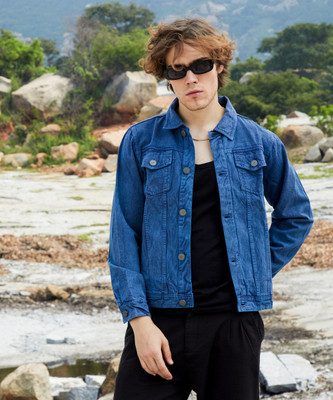 CAMPUS SUTRA Full Sleeve Solid Men Denim Jacket