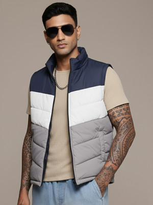 RENUOVO Sleeveless Colorblock Men Jacket