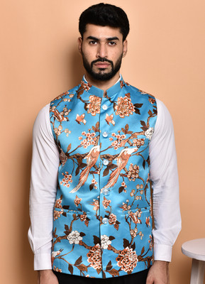 Divastri Sleeveless Printed Men Jacket
