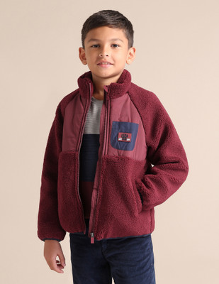 U.S. POLO ASSN. Full Sleeve Self Design Boys Jacket