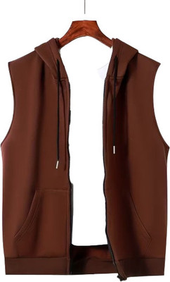 RRSFASHIONMART Sleeveless Solid Women Jacket