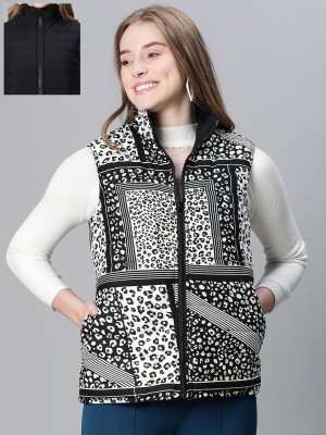 OXOLLOXO Sleeveless Printed Women Jacket