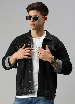 VOGATI 3/4th Sleeve Washed Men Denim Jacket