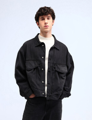 FLYING MACHINE Full Sleeve Solid Men Jacket
