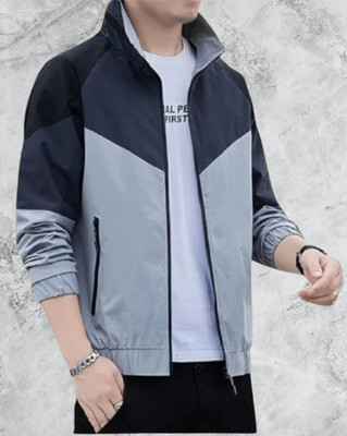 Tockcart Full Sleeve Colorblock Men Jacket
