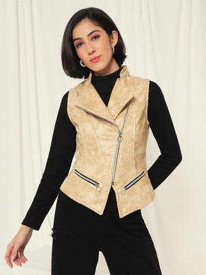 TANDUL Sleeveless Solid Women Jacket
