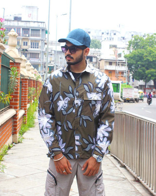 Zyloft Full Sleeve Floral Print Men Jacket