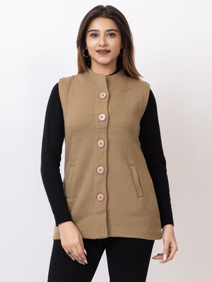 TWENTY ME Sleeveless Solid Women Jacket