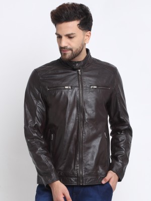 Teakwood Leathers Full Sleeve Solid Men Jacket