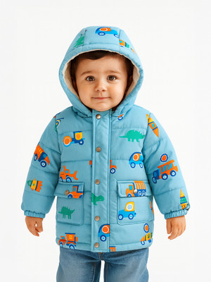 NautiNati Full Sleeve Printed Baby Boys Jacket