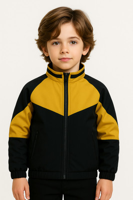 FARQAD Full Sleeve Colorblock Boys Jacket