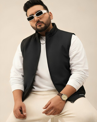 MAYKR Sleeveless Solid Men Jacket