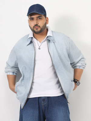 Urbano Plus Full Sleeve Washed Men Denim Jacket