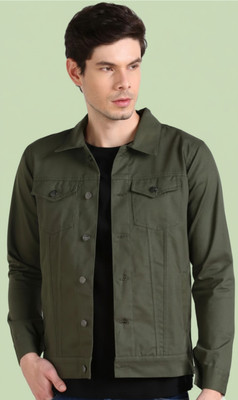 clickcreation Full Sleeve Solid Men Denim Jacket