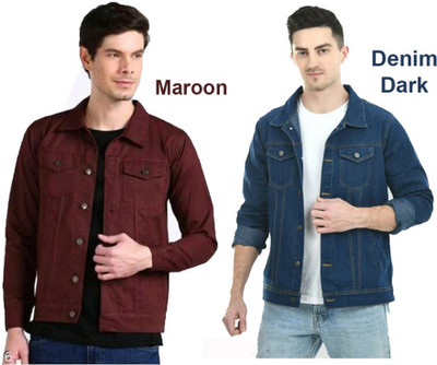Zooni Collection Full Sleeve Solid Men Denim Jacket