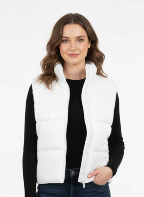 ShriShantiNath Sleeveless Solid Women Jacket