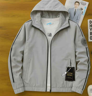 FUTSE PENO Full Sleeve Solid, Striped Men Jacket
