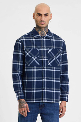 Snitch Full Sleeve Checkered Men Jacket