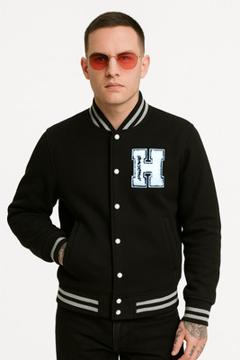 NEET Full Sleeve Striped, Applique Men Jacket