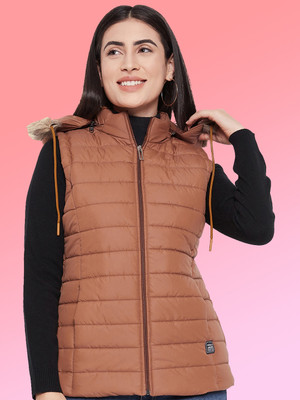 VERO AMORE Sleeveless Self Design Women Jacket