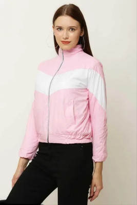 Beee simple Full Sleeve Striped Girls Jacket