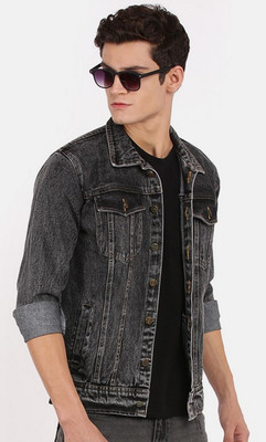 VOXXATI Full Sleeve Washed Men Denim Jacket