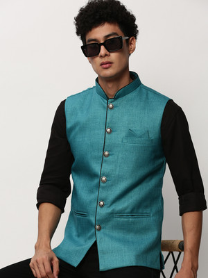 SHOWOFFFF Sleeveless Solid Men Jacket