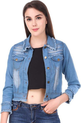 AE Fashion 3/4th Sleeve Washed Women Denim Jacket