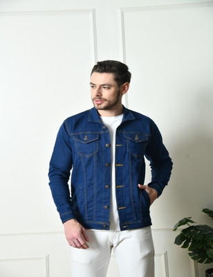 Jeancherry Full Sleeve Solid Men Denim Jacket