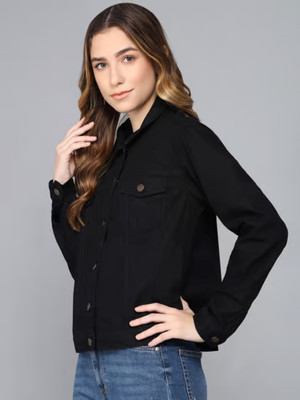 Tripursundari Fashion Full Sleeve Solid Women Denim Jacket