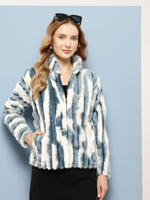 Roadster Full Sleeve Self Design Women Jacket