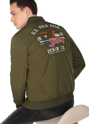 U.S. Polo Assn. Denim Co. Full Sleeve Self Design Men Jacket