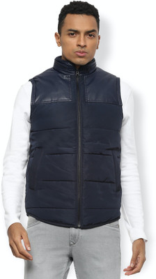 VAN HEUSEN Sleeveless Solid Men Jacket