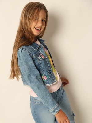 VERO MODA Full Sleeve Embroidered Girls Jacket