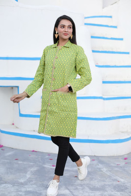 Craftwellstudio Full Sleeve Self Design Women Jacket