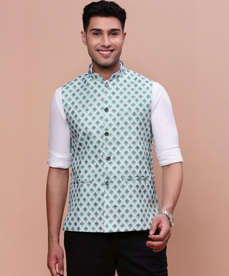 SHOWOFFFF Sleeveless Printed Men Jacket