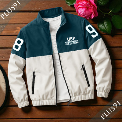 Plus91 Full Sleeve Colorblock Men Jacket